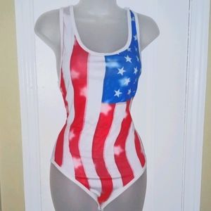American Flag Bodysuit